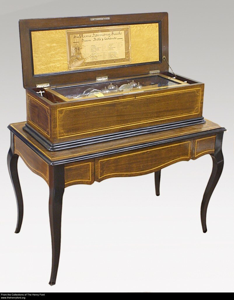Cylinder Music Box with Table, circa 1885 (Object ID: 29.608.33)