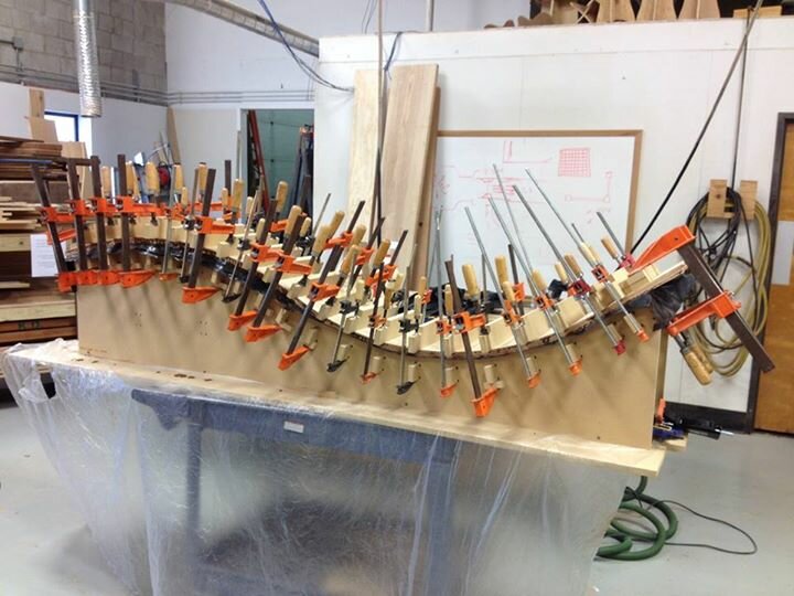Every clamp in the Maker Works wood shop was put to work getting the Nerdy Derby ready for last month's Open House at the shop.